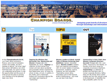 Tablet Screenshot of championboards.com